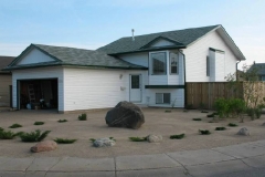 Lawnless Front Yard - Newly Planted