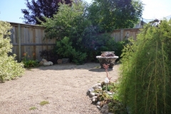 Lawnless Back Yard AFTER - Fire Pit